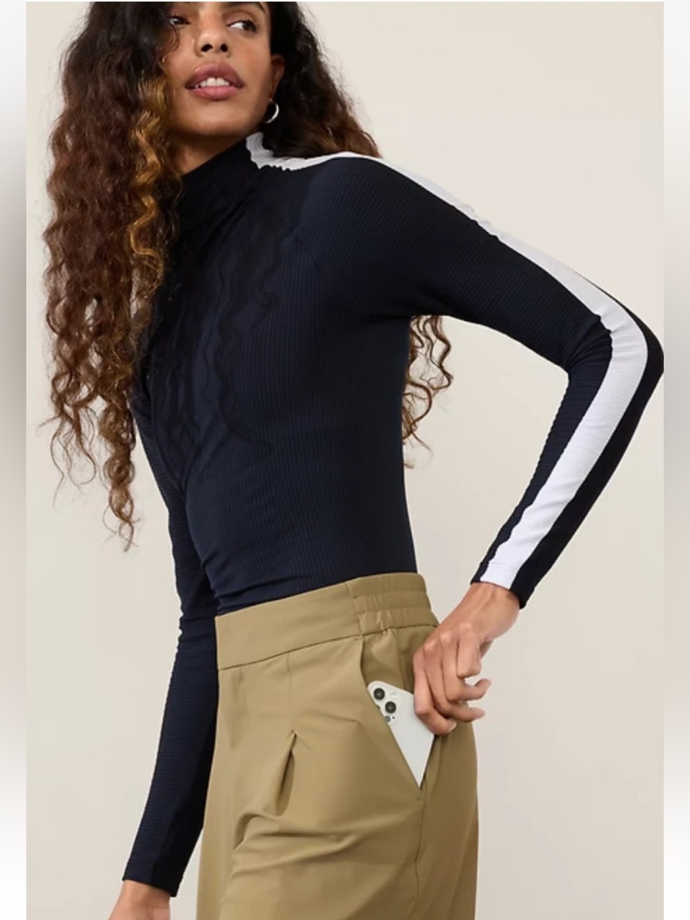 Athleta Pinnacle High Rise Trouser Sz 2 in Olive branch - Picture 2 of 16